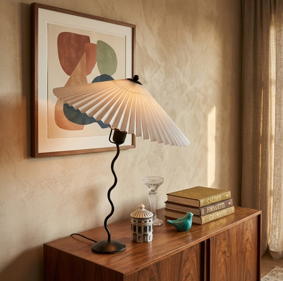 Pleated Table Lamp