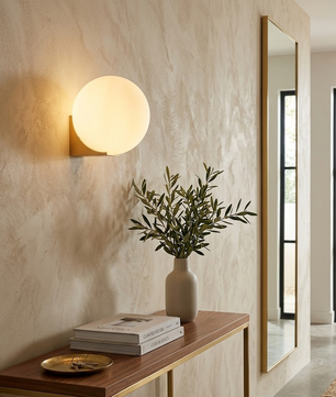 Spherical Geometric Wall Lamp