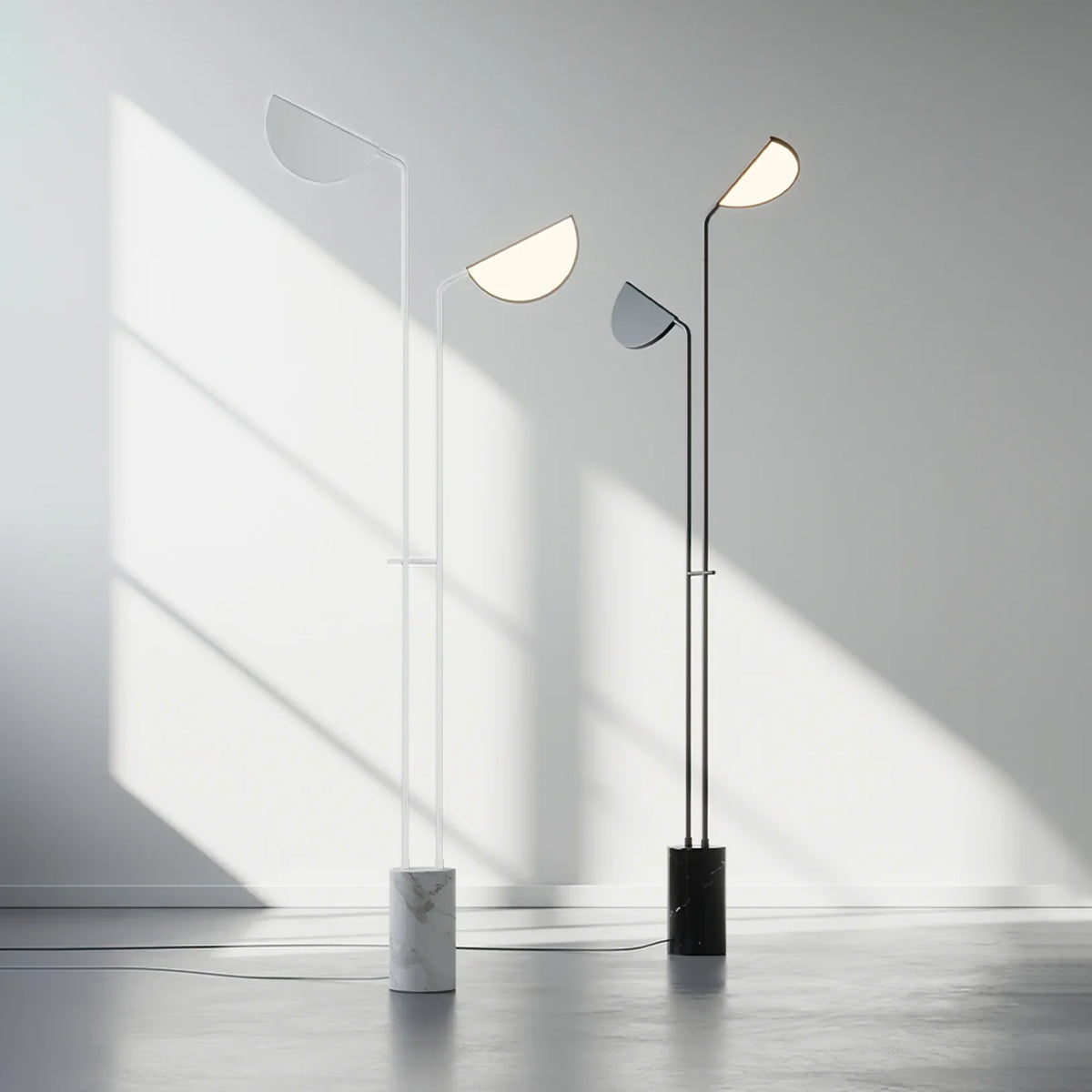 Filo Floor Lamp – Modern Artistic Glass Bead Standing Lamp for Living Room, Black & White