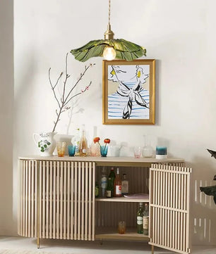 Tiffany Lotus Glass Pendant Light for Living Room S08