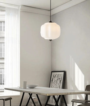 Eloise Vintage Milk Glass Pendant Light