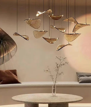 Floating Leaf Chandelier