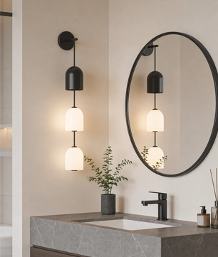 Perla Stacked Glass Sconces