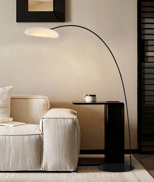 Mr Magoo Floor Lamp – Modern Minimalist Tall Standing Lamp for Living Room, Black & White