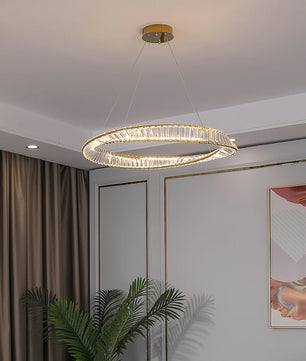 Wave Circle Crystal Chandelier