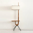 Rispal Giraffe Floor Lamp – Mid-Century Wooden Adjustable Reading Lamp for Living Room, Walnut
