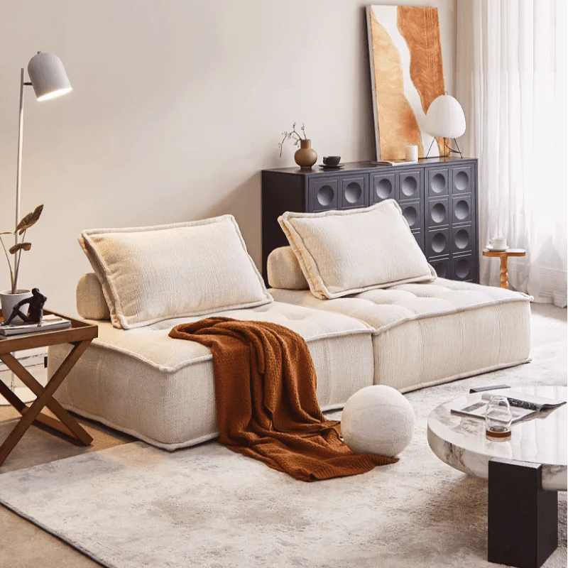 Cotton And Linen Fabric Sofa