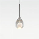 Moon Clear Glass Ball Pendant Light