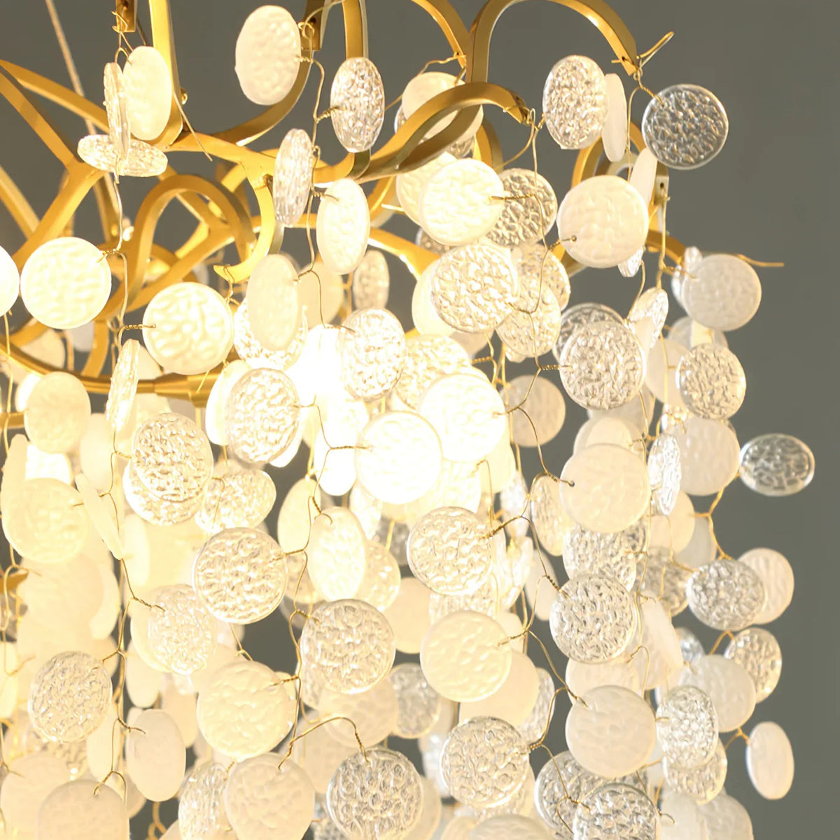 Shiro Noda Round Chandelier – Modern Brass & Glass Globe Ceiling Light for Dining Room