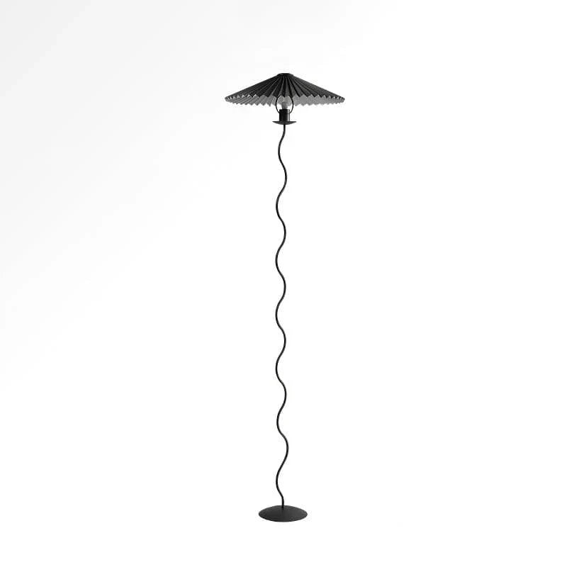 Wiggly Pleated Floor Lamp