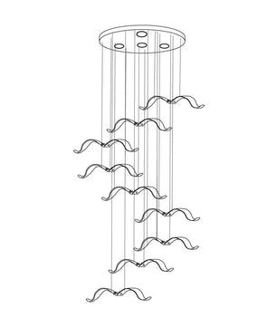 Large Seagull Chandelier