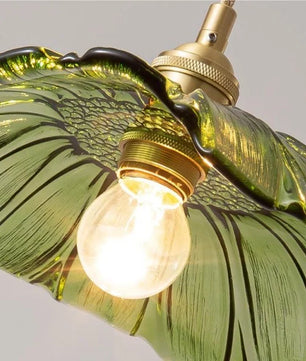 Tiffany Lotus Glass Pendant Light for Living Room S08