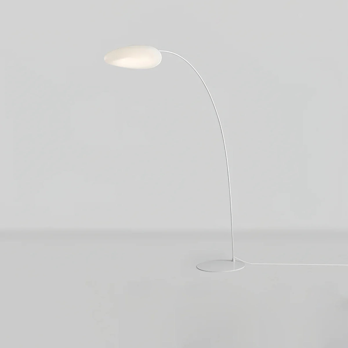 Mr Magoo Floor Lamp – Modern Minimalist Tall Standing Lamp for Living Room, Black & White