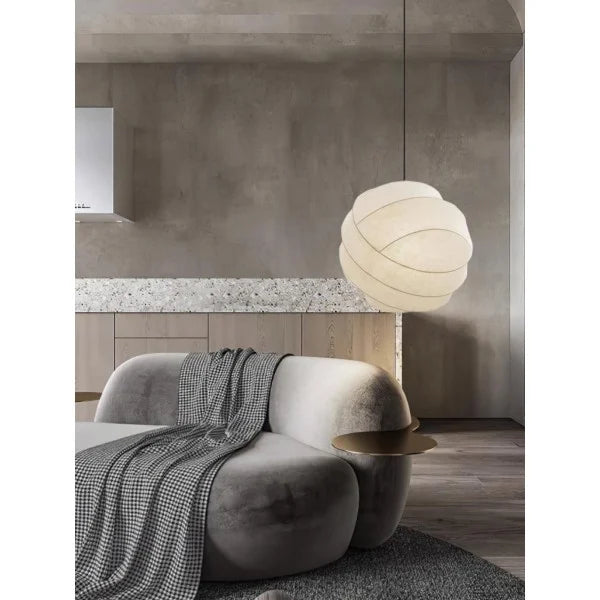 Wabi-Sabi Fiber Cocoon Pendant Lamp M400