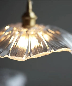 Tiffany Lotus Glass Pendant Light for Living Room S08