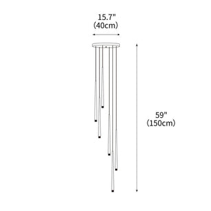 Slender Cone Chandelier