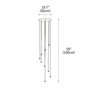 Slender Cone Chandelier