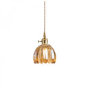 Japanese Retro Glass Flower Pendant Light S17