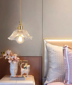 Tiffany Lotus Glass Pendant Light for Living Room S08