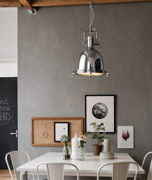 Industrial Nautical Dome Pendant Light
