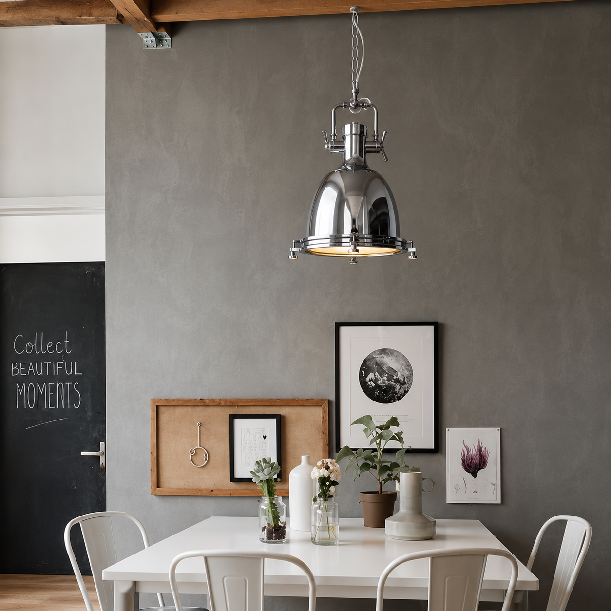Industrial Nautical Dome Pendant Light