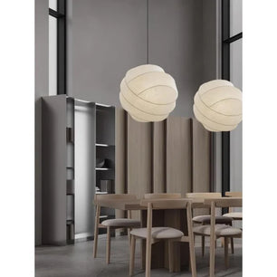 Wabi-Sabi Fiber Cocoon Pendant Lamp M400