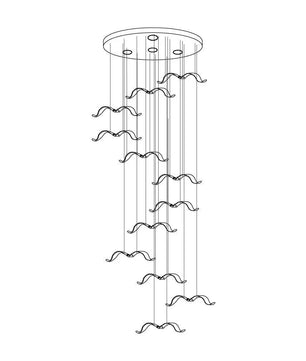 Large Seagull Chandelier