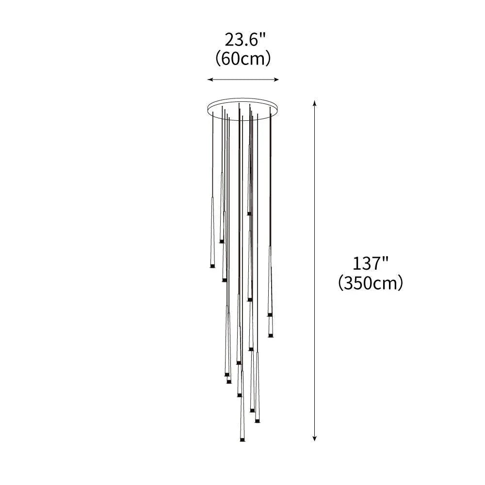 Slender Cone Chandelier