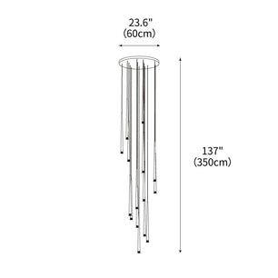 Slender Cone Chandelier