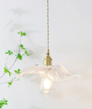 Tiffany Lotus Glass Pendant Light for Living Room S08