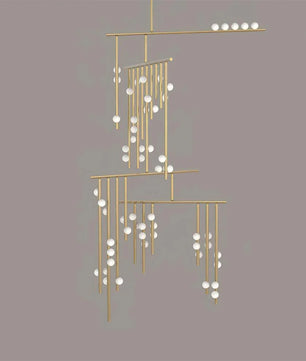 Luminous Cascade Chandelier