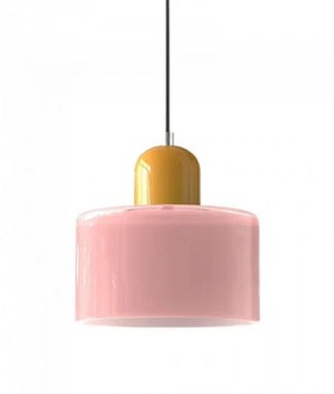 Nordic Morandi Cylinder Glass Pendant Light S66