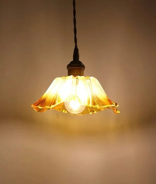Tiffany Lotus Glass Pendant Light for Living Room S08