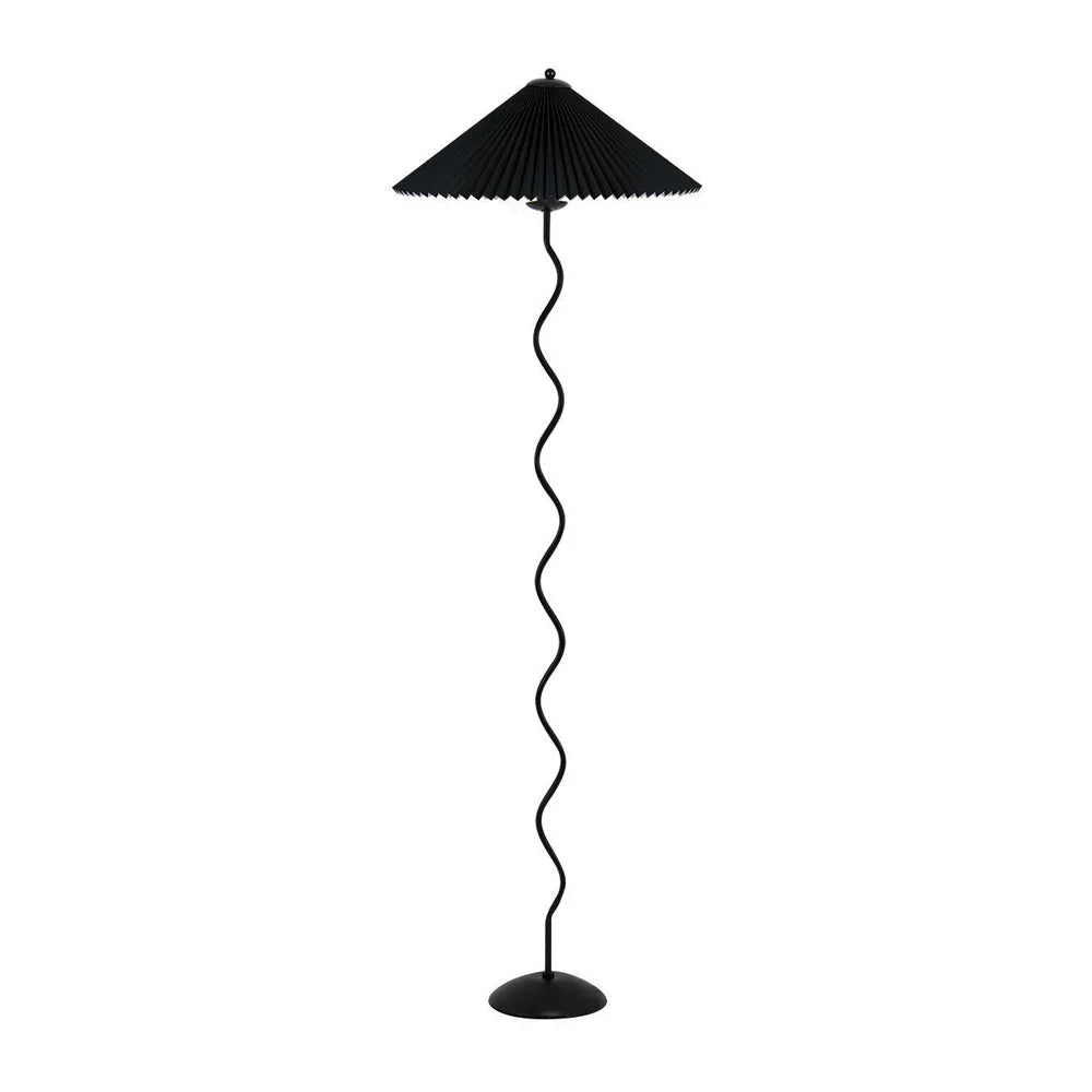 Wiggly Pleated Floor Lamp
