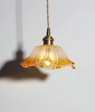 Tiffany Lotus Glass Pendant Light for Living Room S08