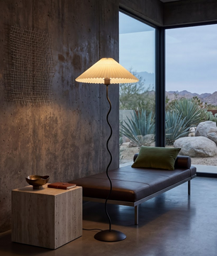 Wiggly Pleated Floor Lamp