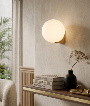 Spherical Geometric Wall Lamp