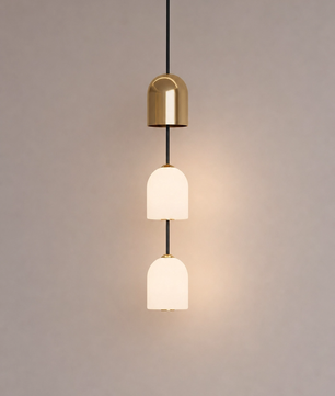 Perla Stacked Glass Pendant Light