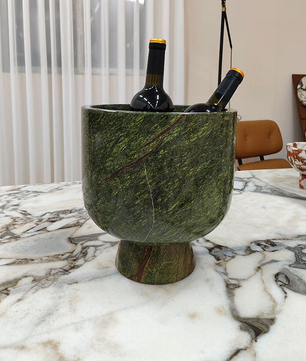 The Verde Guatemala Marble Centerpiece Bowl