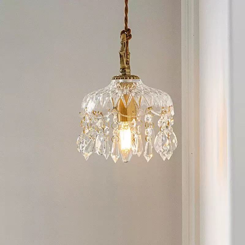 French crystal pendant lamp