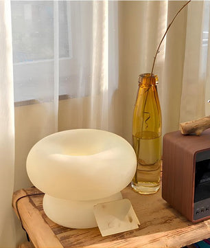 Mushroom Donut Bauhaus Glass Table Lamp S34
