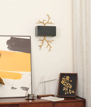 Brass Branch Wall Lamp