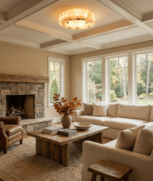 Sorian Alabaster Ceiling Light