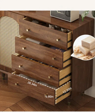 Modern Rattan Storage