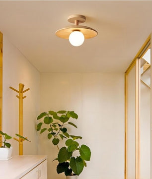 Rustic Wooden Ceiling Lamp S36