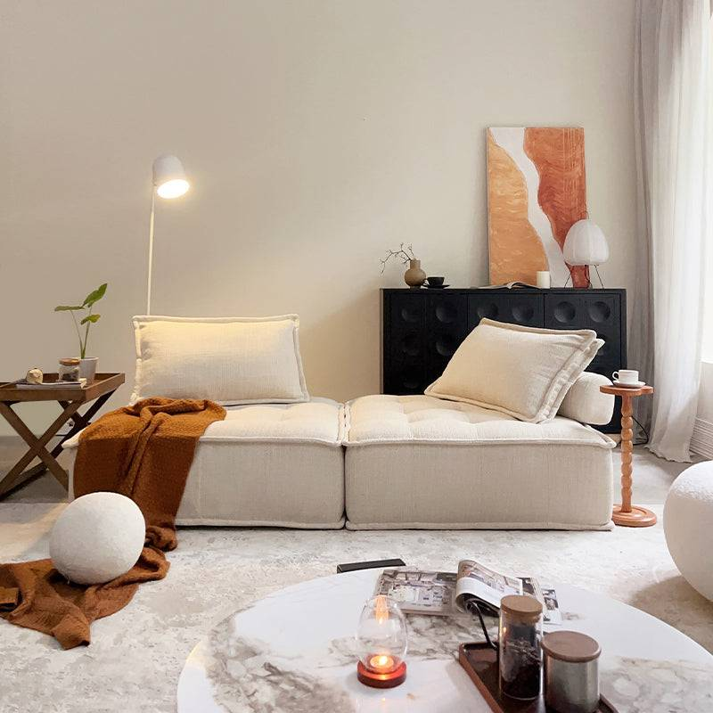 Cotton And Linen Fabric Sofa