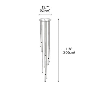 Slender Cone Chandelier