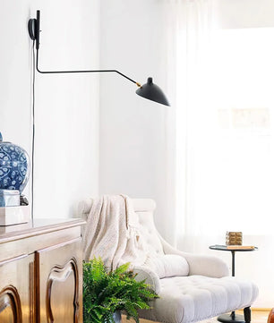 Serge Mouille Plug In Wall Lamp