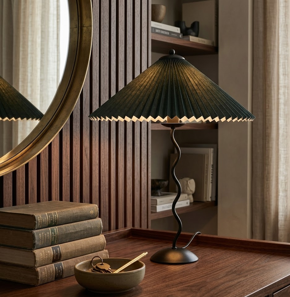 Pleated Table Lamp
