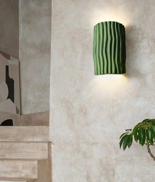 Pleated Resin Wall Lamp